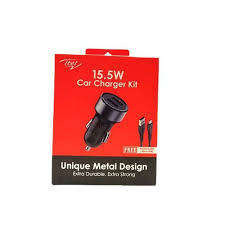 Itel Metal Design Dual USB Car Charger 15.5w