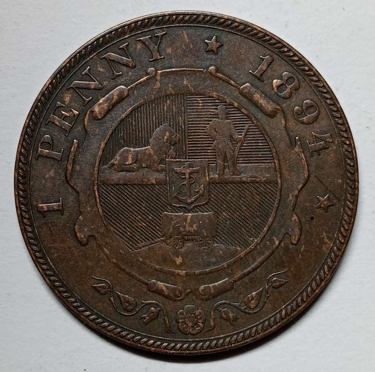 1894 FULL COIN SET 2 -1/2 SHILLING TO PENNY