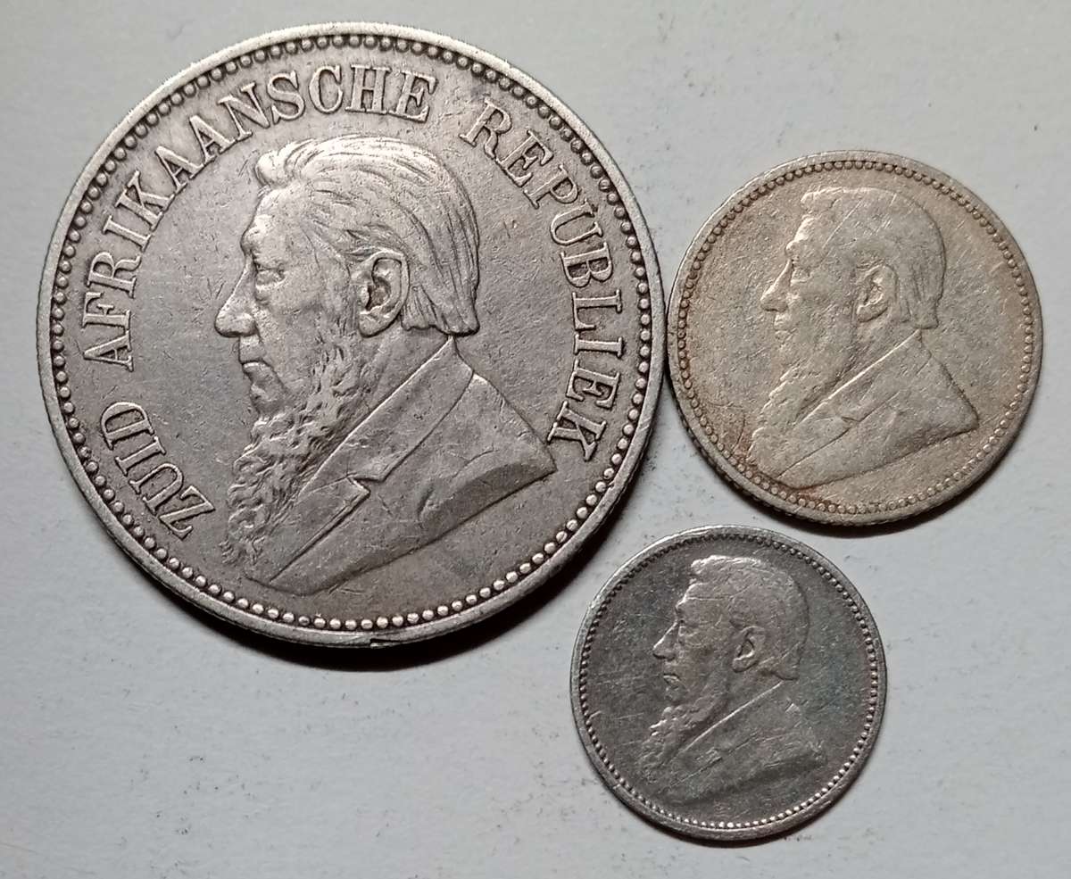 1893 COIN SET 2 -1/2 shilling, 6 pence and 3 pence
