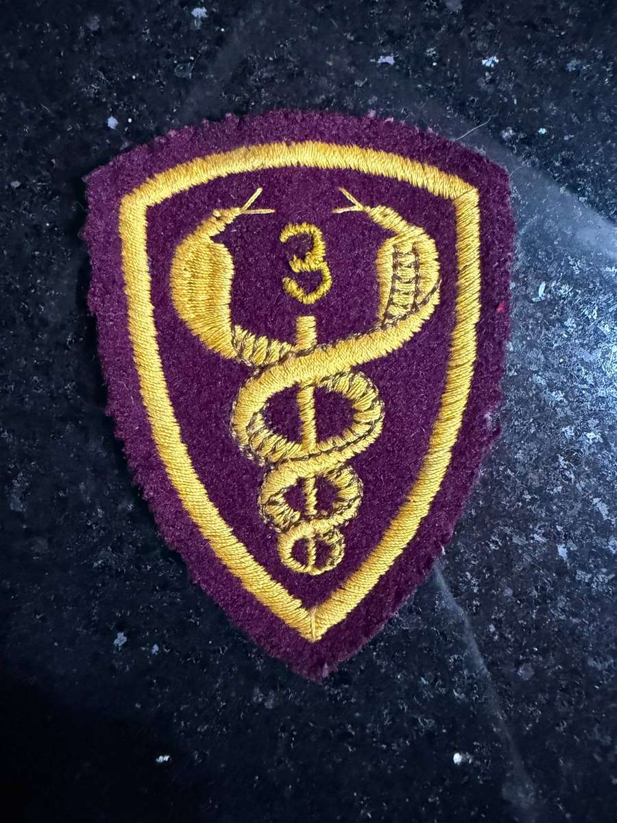 SAMS Cloth Shoulder Flash - 3 Millitary Hospital  Hard to find item