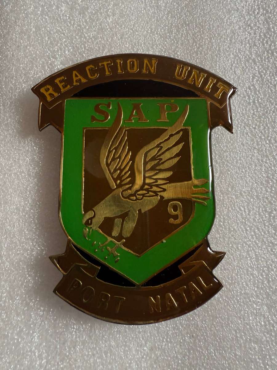 SAP Reaction Unit 9, Port Natal  Plaque (No Backing)