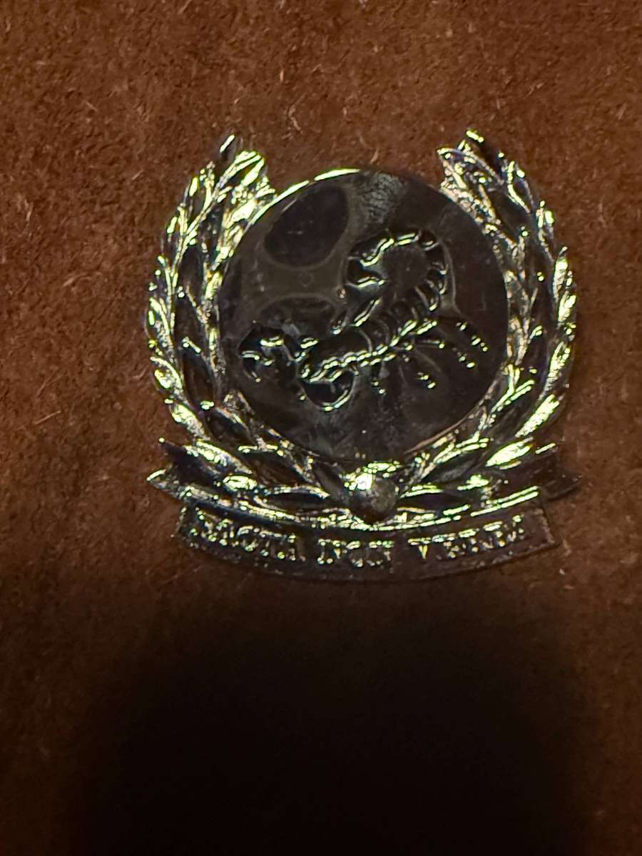 SADF - Gatsrand Commando Beret Badge Nickel Plate only - Scarce  Dinnes 147