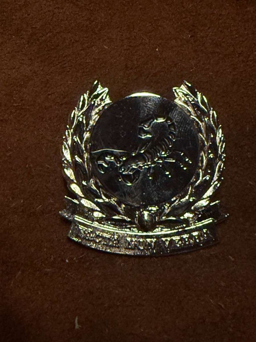 SADF - Gatsrand Commando Beret Badge Nickel Plate only - Scarce  Dinnes 147