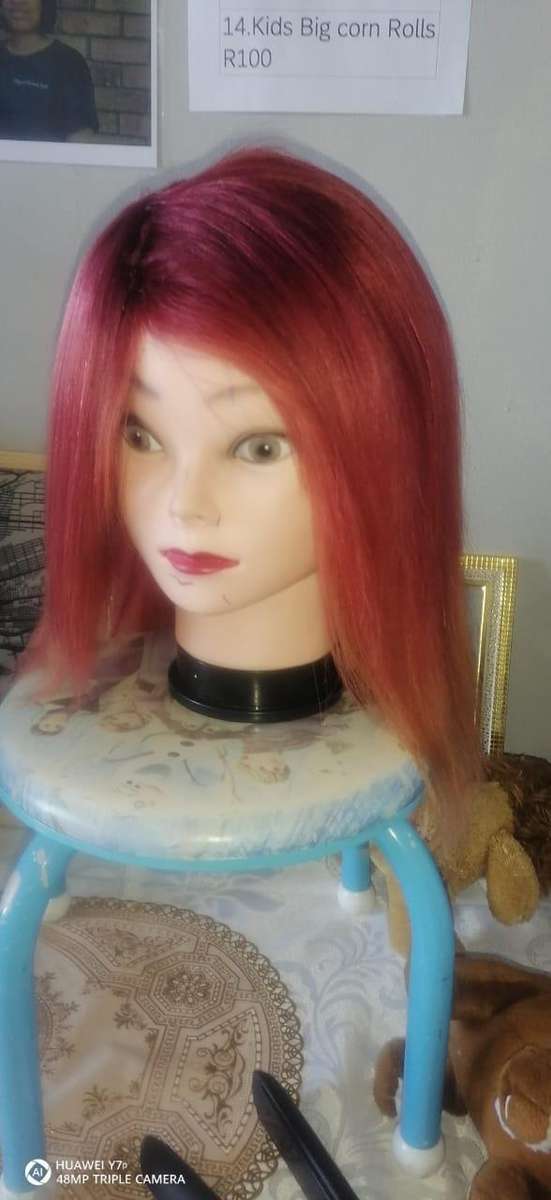 Wig Brazilian, human hair, 2 tone, 16 inch