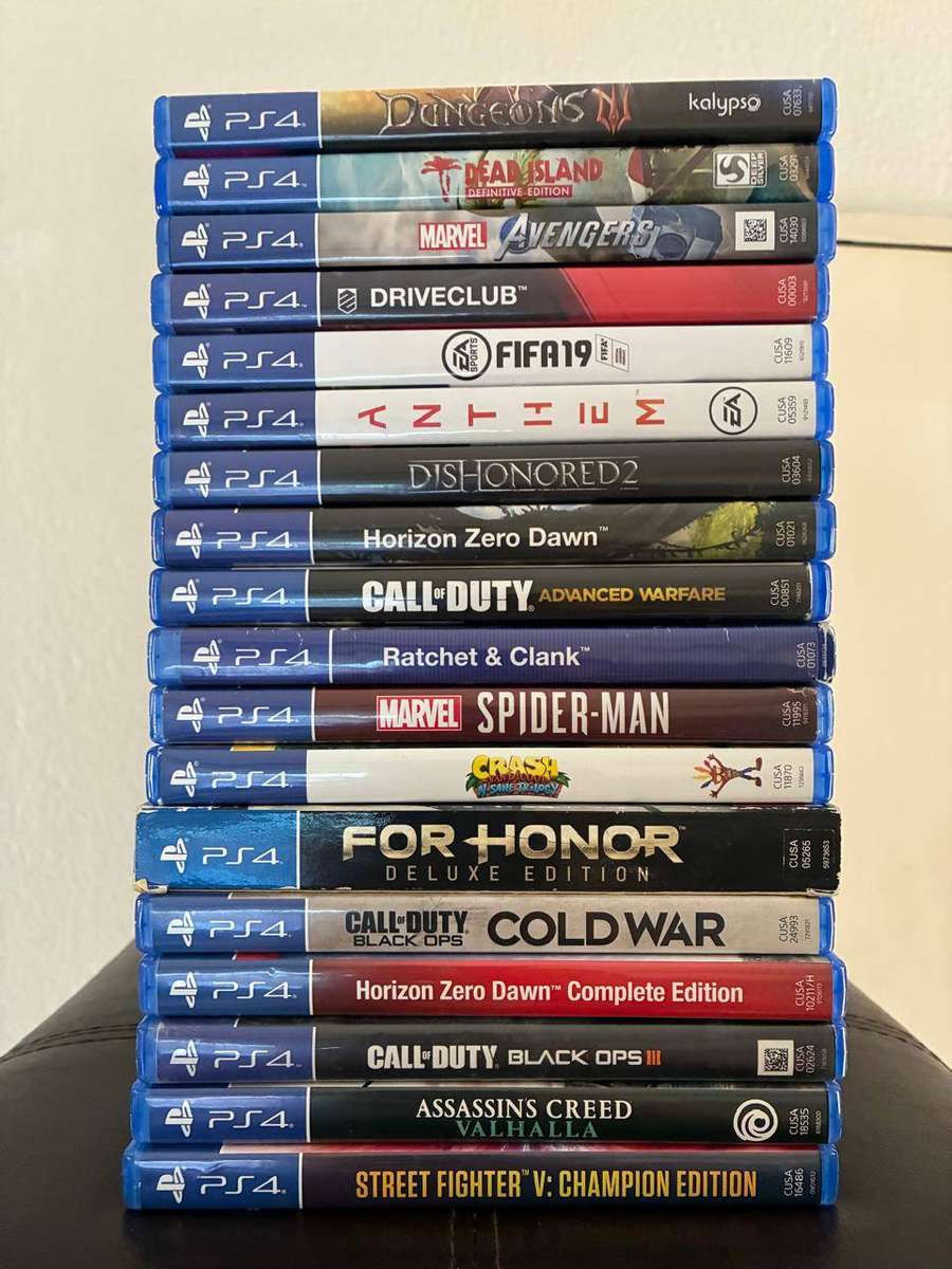 21 ORIGINAL PS4 GAMES - 1 BID FOR ALL