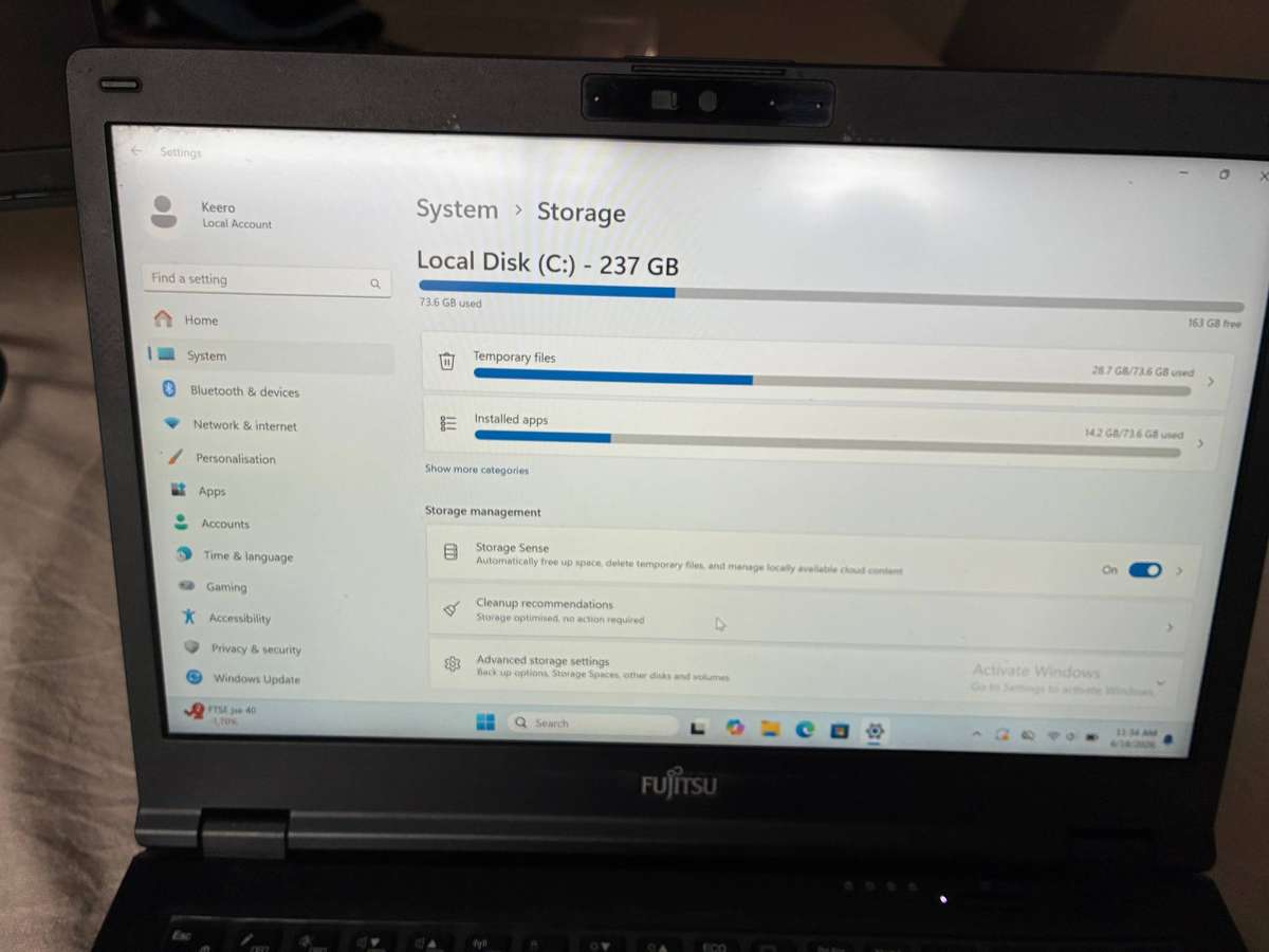 Fujitsu laptop