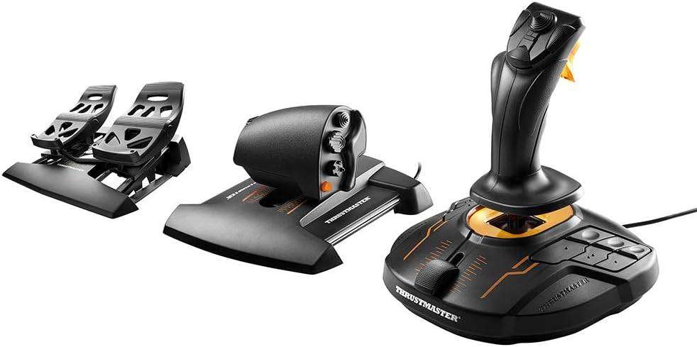 Thrustmaster T16000M FCS Flight Pack (Joystick, Throttle and Rudder Pedals for PC)