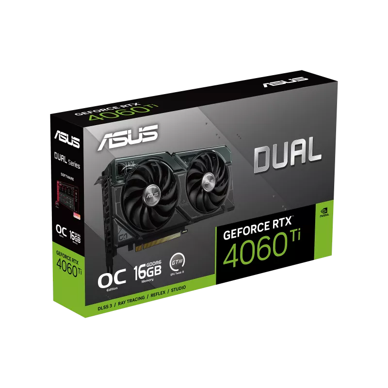 ASUS DUAL GeForce RTX 4060 Ti 16GB GDDR6 EVO OC Edition