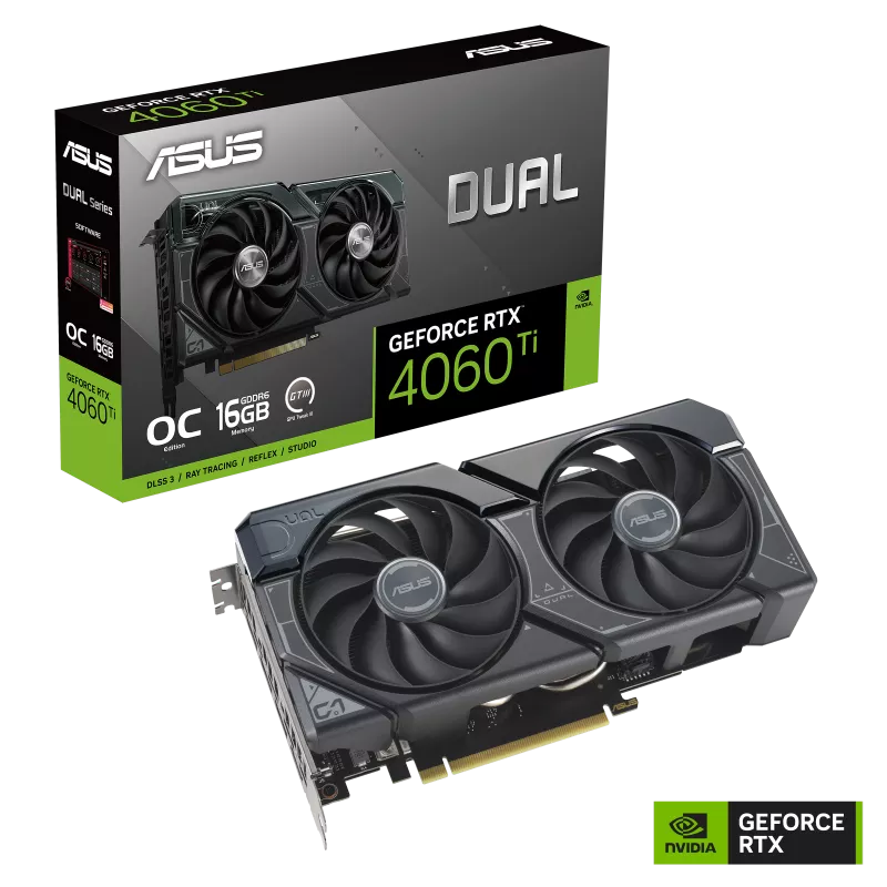 ASUS DUAL GeForce RTX 4060 Ti 16GB GDDR6 EVO OC Edition