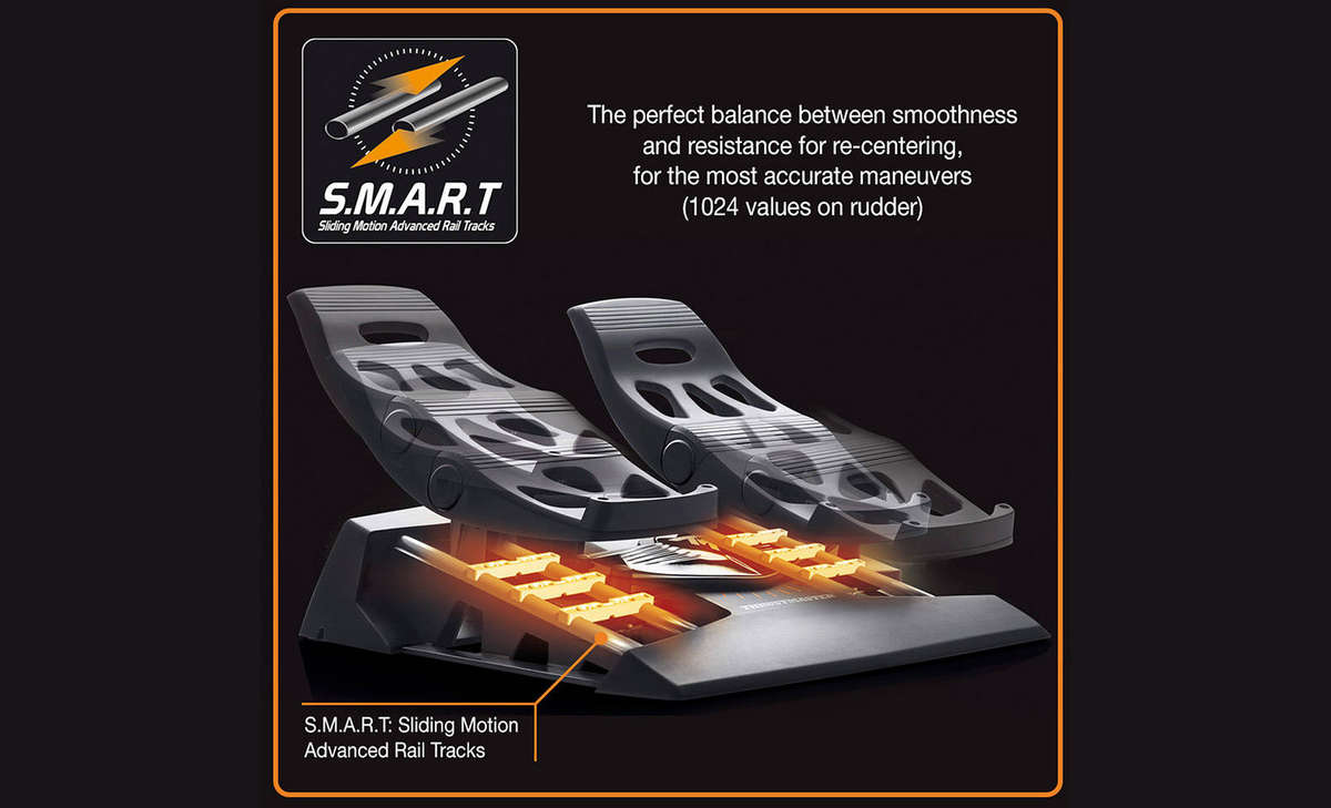 Thrustmaster T16000M FCS Flight Pack (Joystick, Throttle and Rudder Pedals for PC)