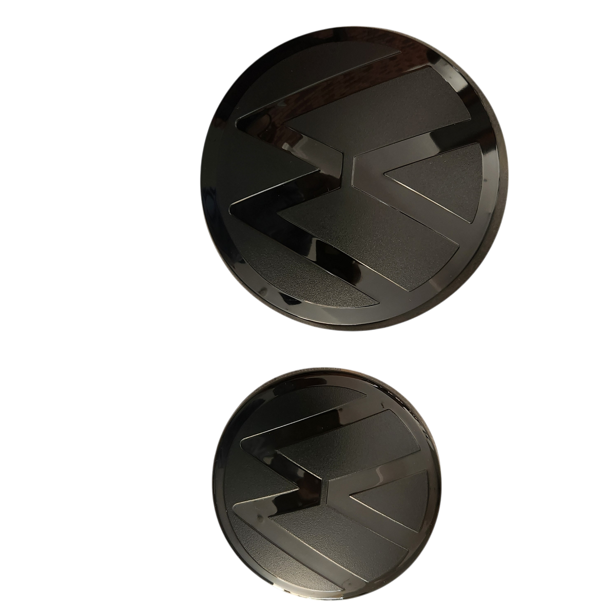 VW Golf Mk7 Badge Overlay Smoked Finish - 2Piece Front & Rear