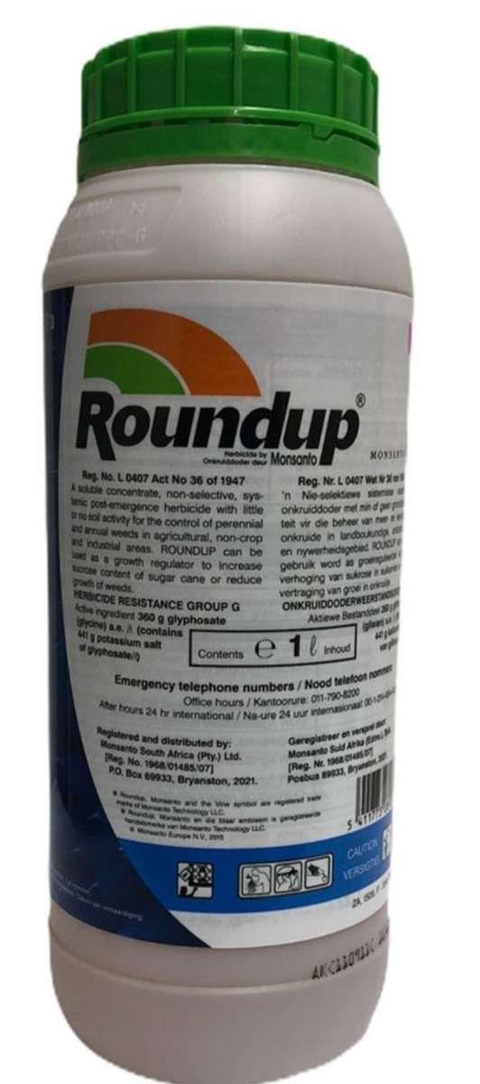 Roundup 1 Liter Weed Killer Concentrate - Ideal for Paving etc.