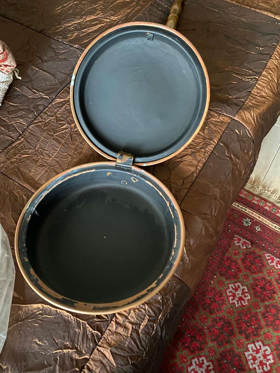 Copper coal bedwarmer