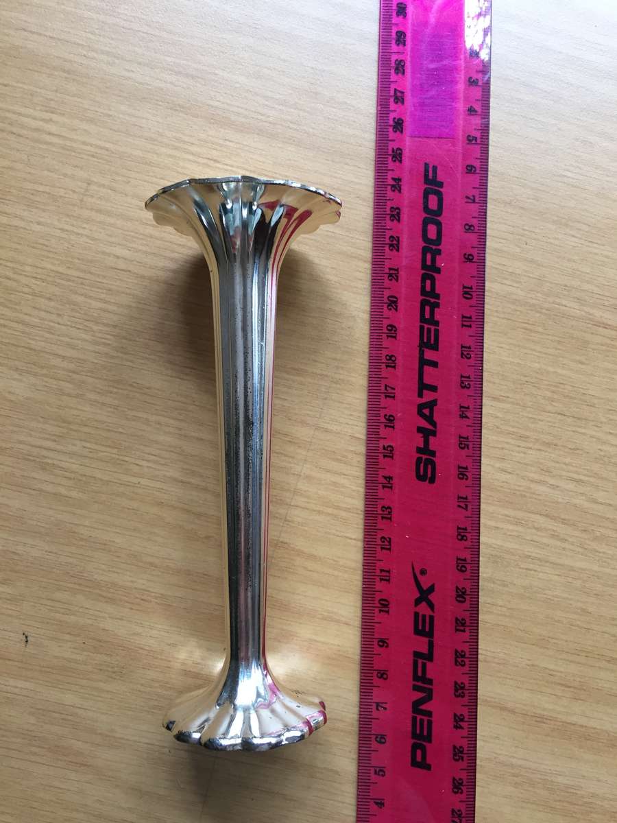 Silverplate bud vase