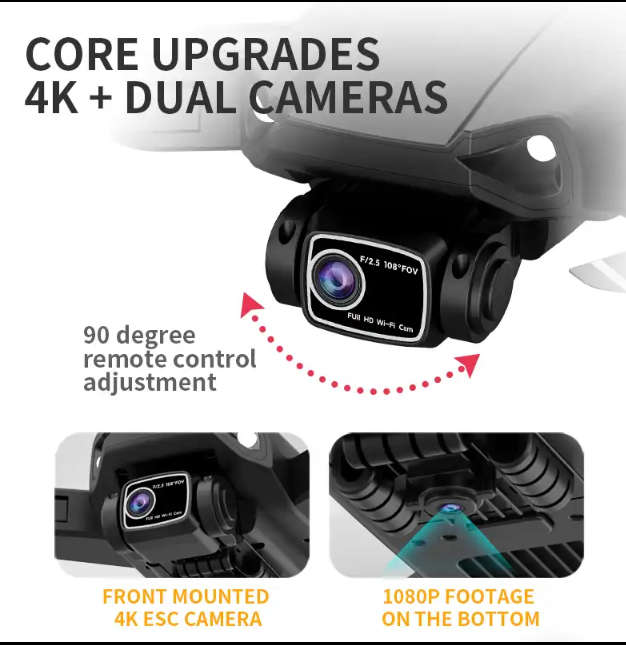 LYZRC L900 Pro Drone 1.2Km GPS  With 4K Camera Brushless Motor 5G FPV Quadcopter