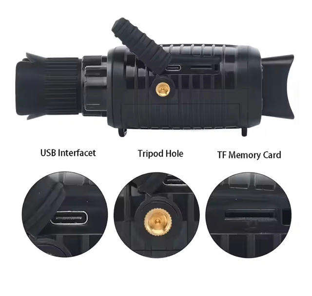 Night Vision Monocular,1080p Full R7 Digital Monocular Telescope Hiking