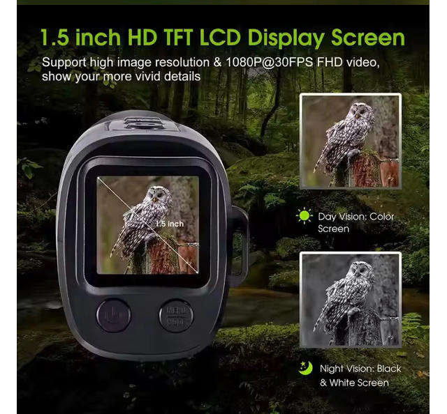 Night Vision Monocular,1080p Full R7 Digital Monocular Telescope Hiking