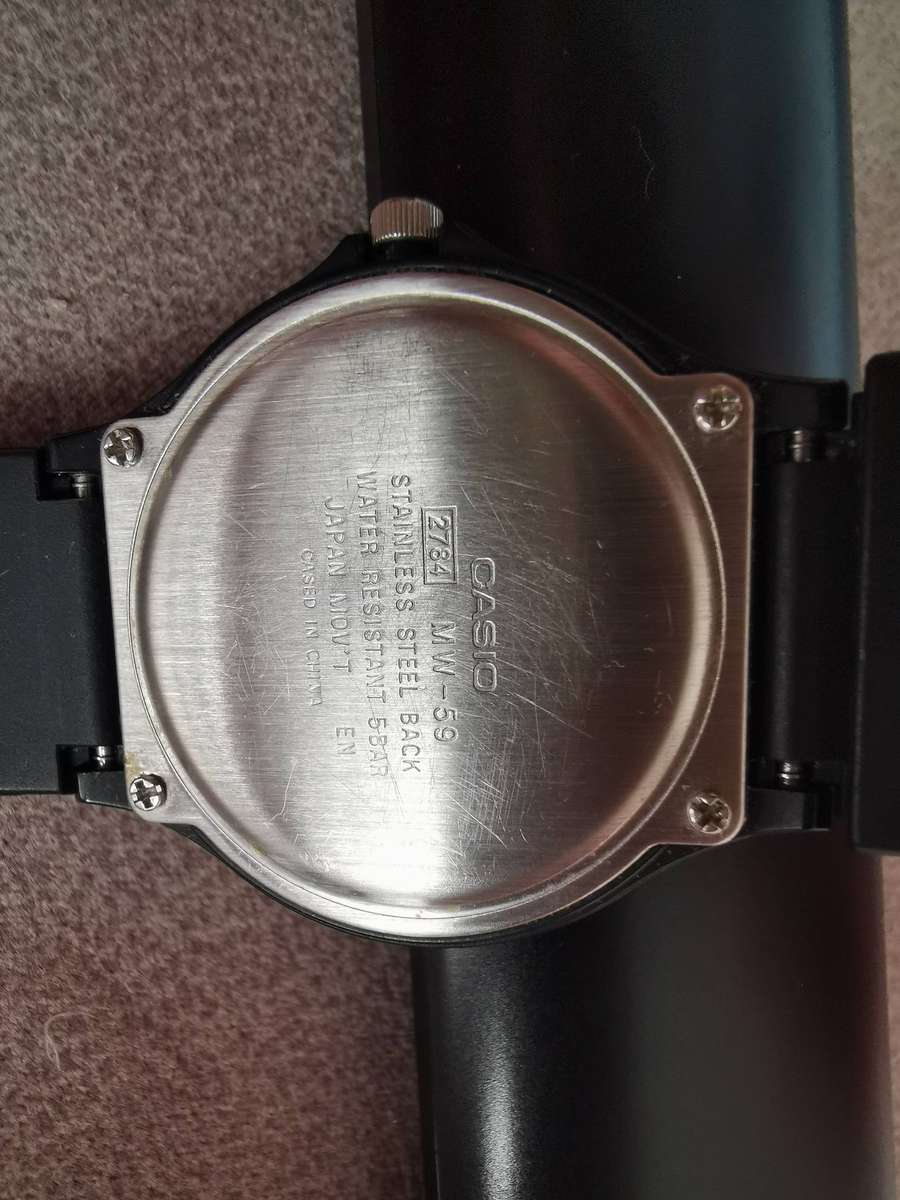 Casio Unisex Black Quartz Watch