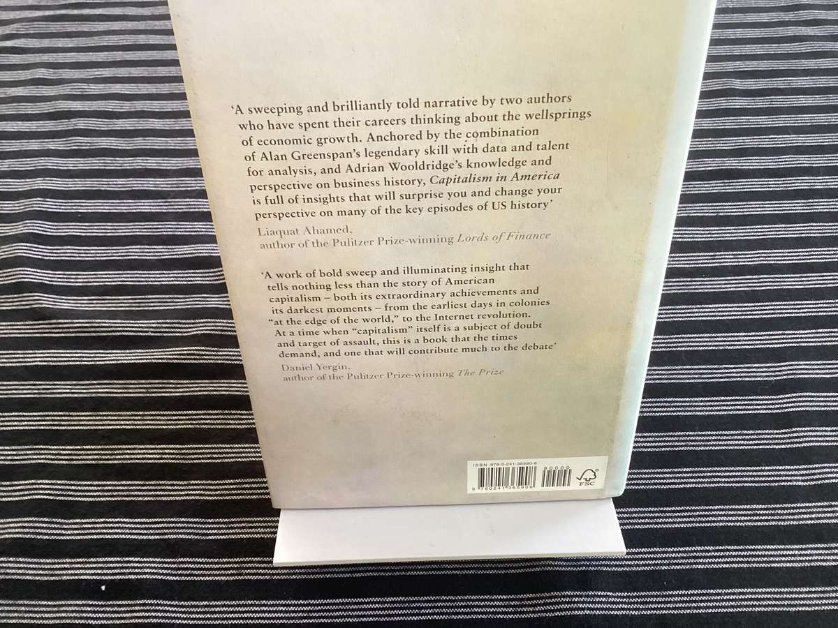 Capitalism in America, hardcover, 1st edition in Vgood condition.