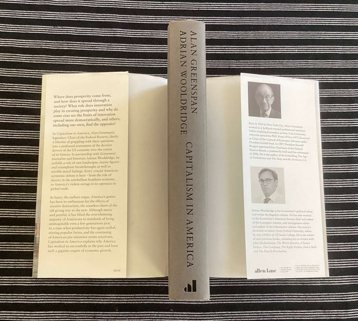 Capitalism in America, hardcover, 1st edition in Vgood condition.