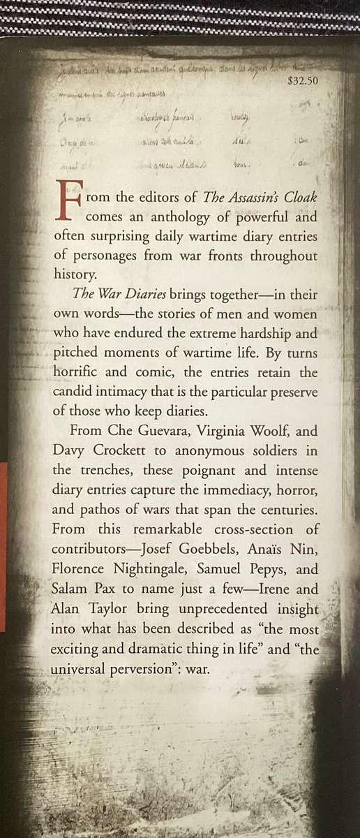 The War Diaries. By Irene & Alan Taylor. Hardcover, 676 pages, in excellent condition.