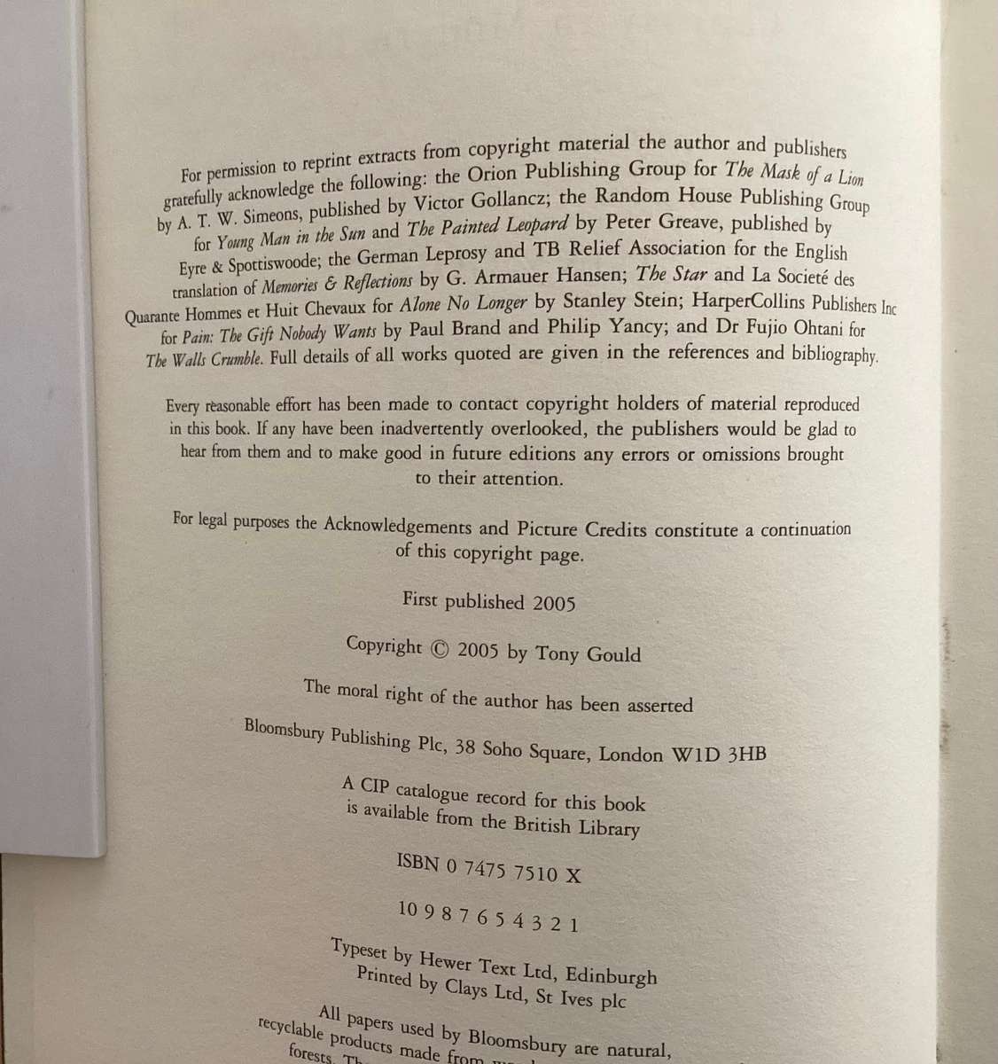 DONT FENCE ME IN (Leprosy past and present) Hardcover, Very good condition.