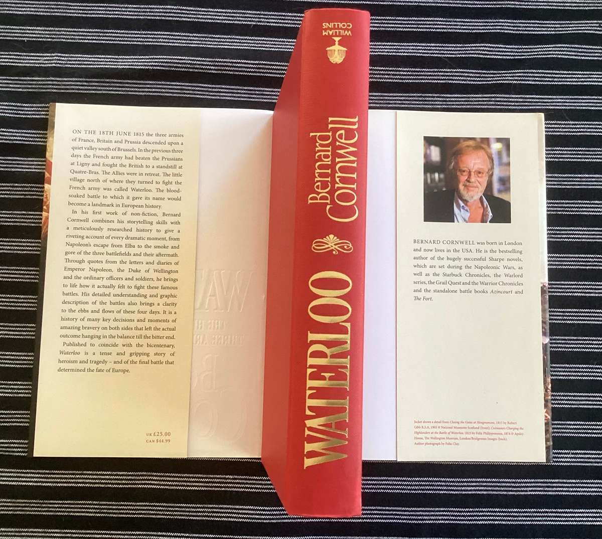 WATERLOO by Bernard Cornwell. Hardcover in a new condition. 1st edition.
