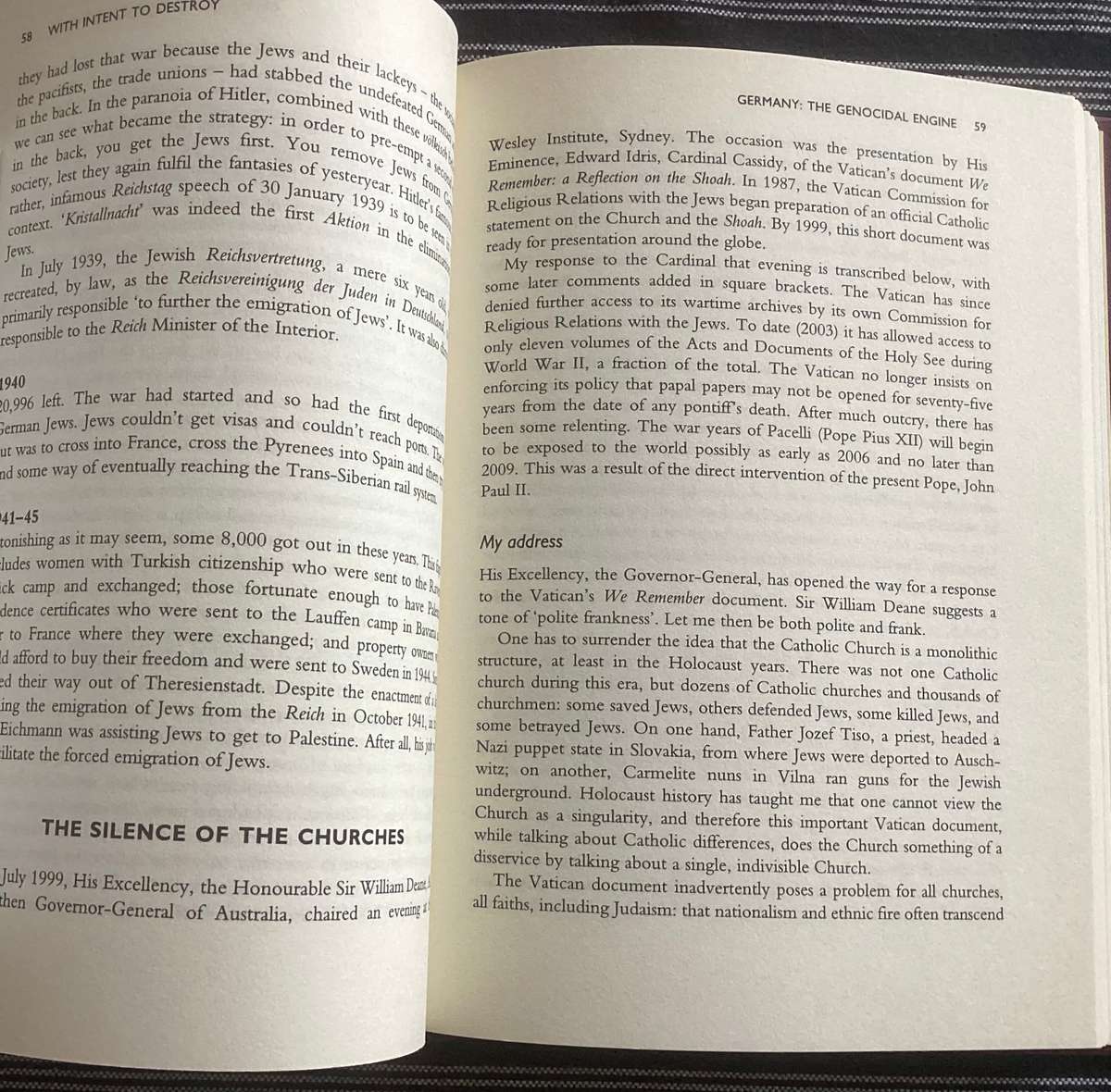 WITH INTENT TO DESTROY. Reflecting on Genocide, by Colin Tatz.