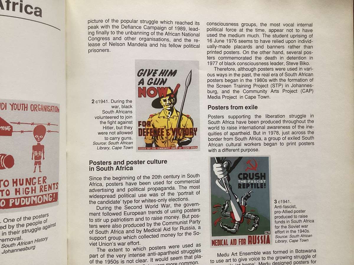 Images of DEFIANCE. South African Resistance Posters of the 1980s.