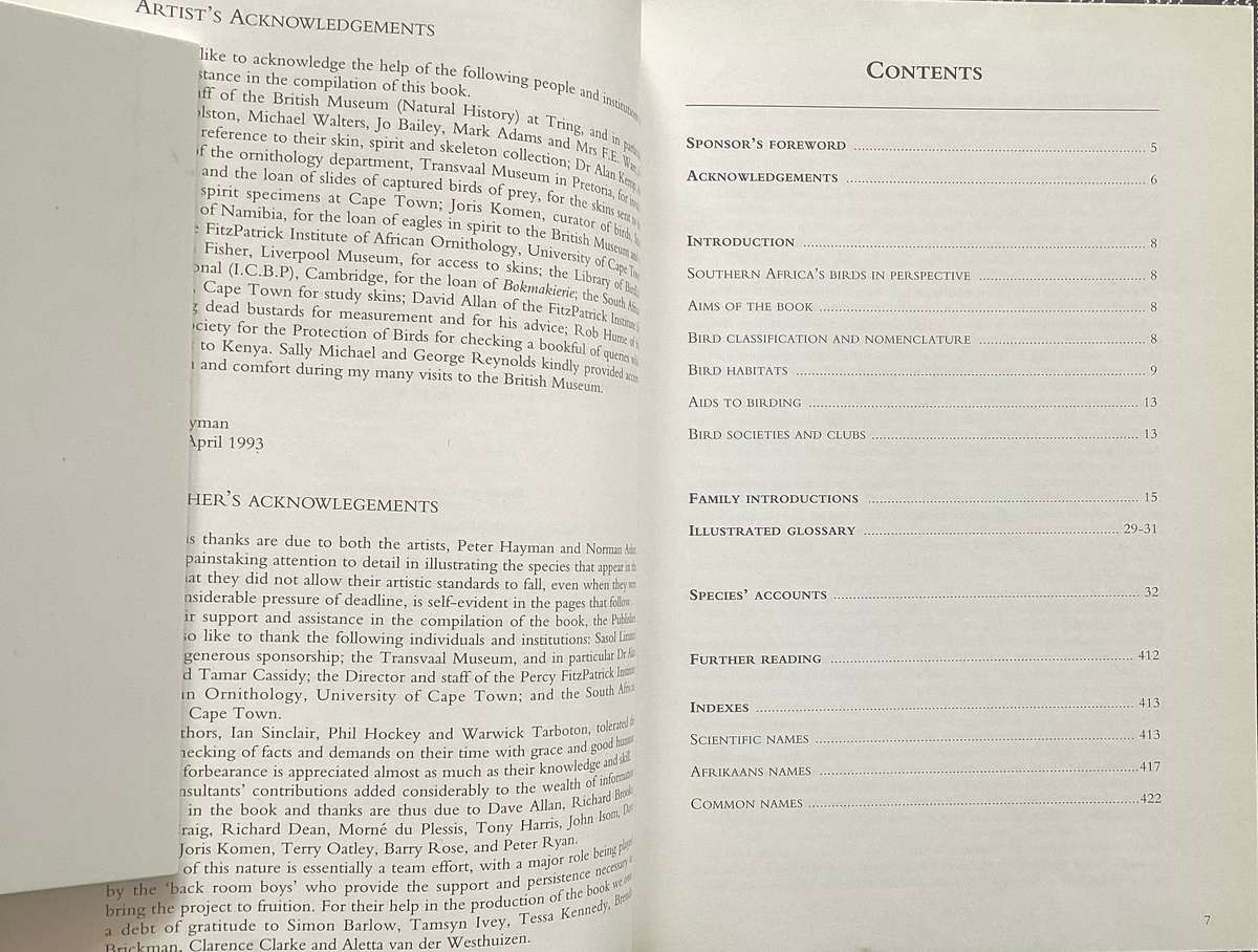 SASOL BIRDS of SOUTHERN AFRICA. Softcover in a new condition.