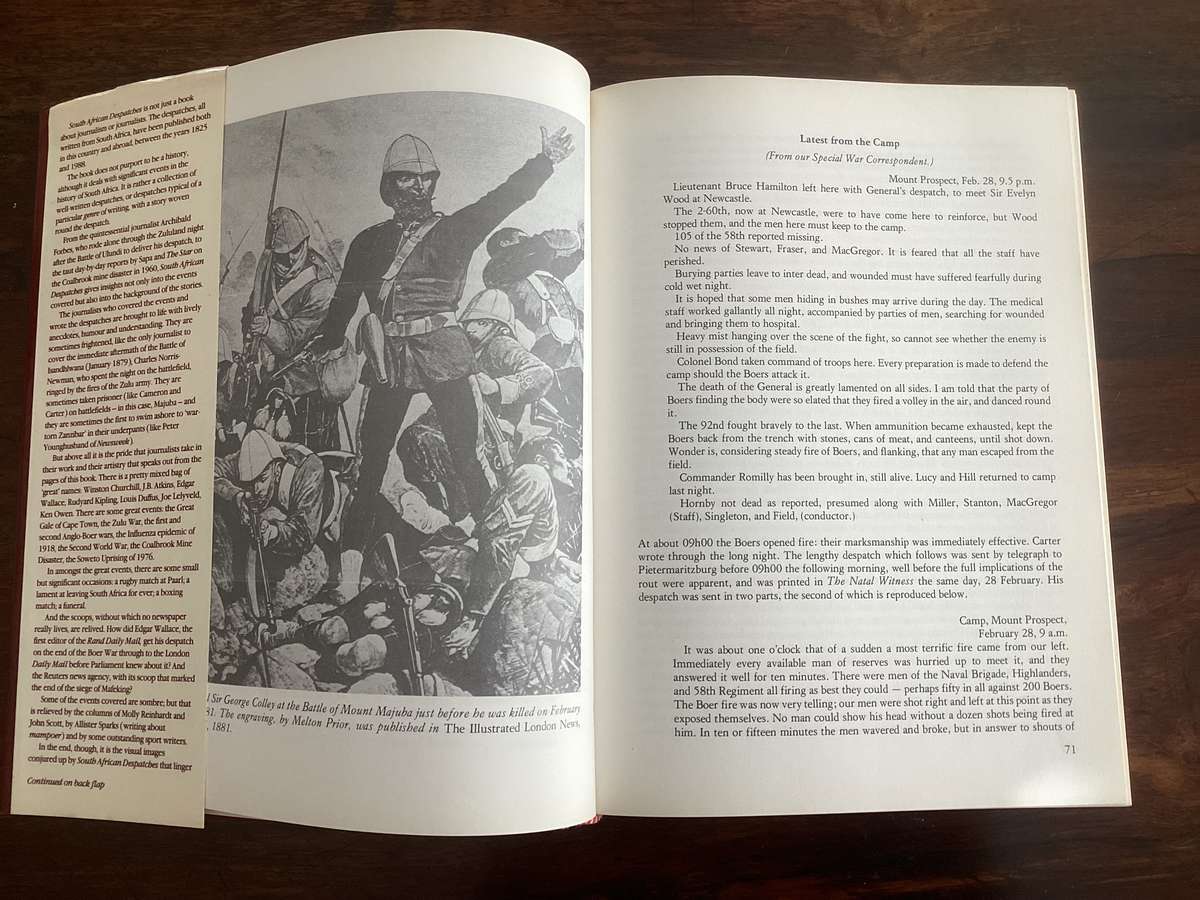 South African Despatches. Hardcover, a fascinating insight.