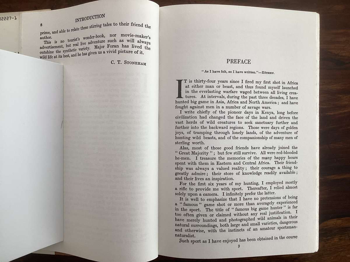 KILL OR BE KILLED. The Rambling Reminiscences of an Amateur Hunter. Hardcover.