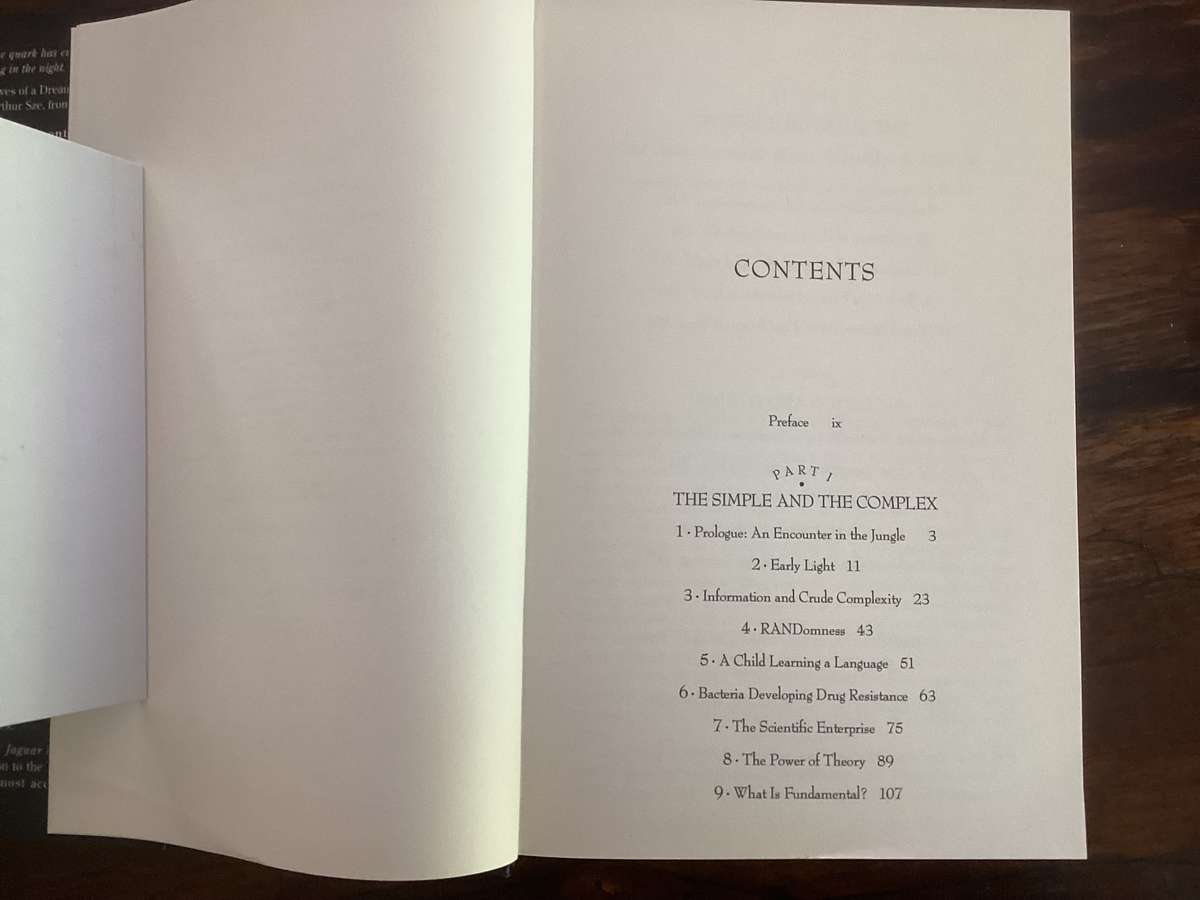 THE QUARK and the JAGUAR., by Nobel Prize Physics Winner, Murray Gell-Mann. Hardcover Excl. Cond.