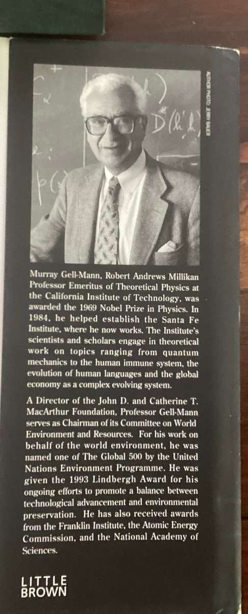 THE QUARK and the JAGUAR., by Nobel Prize Physics Winner, Murray Gell-Mann. Hardcover Excl. Cond.