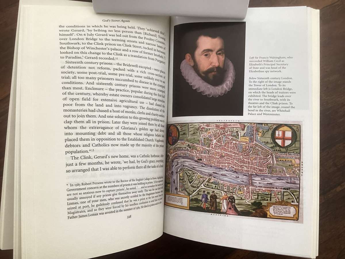 GODS SECRET AGENTS, by Alice Hogge. Queen Elizabeths forbidden priests. Hardcover.