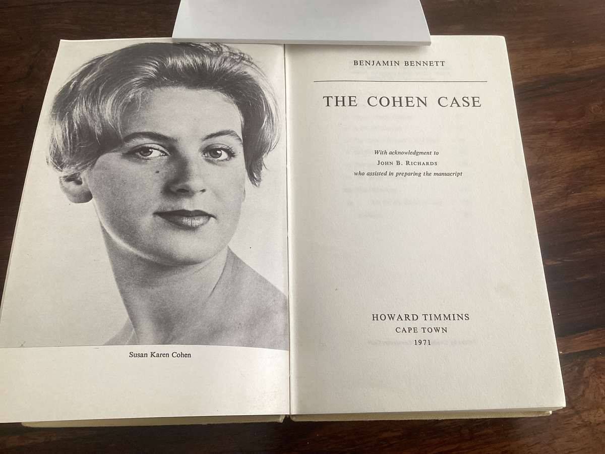 THE COHEN CASE, by Benjamin Bennett. Hardcover 1971, in VGood condition.