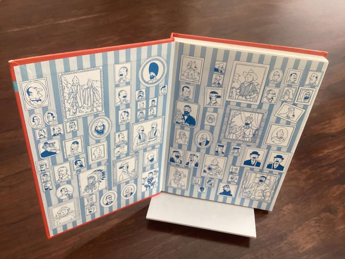 The Adventures of TINTIN (3 titles in one hardcover book). Excellent clean and fresh condition.