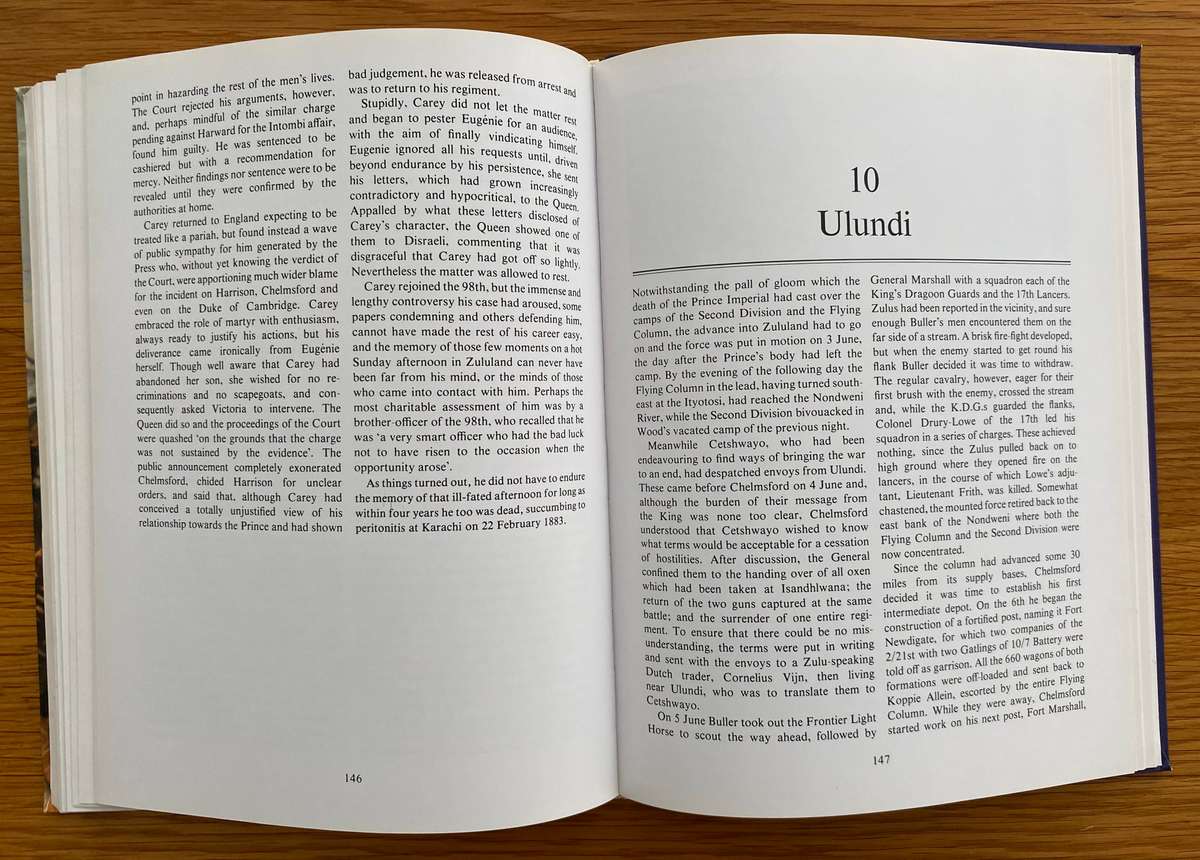 The Zulu War (Isandhlwana to Ulundi). Large stiff-covered paperback, in VG condition.