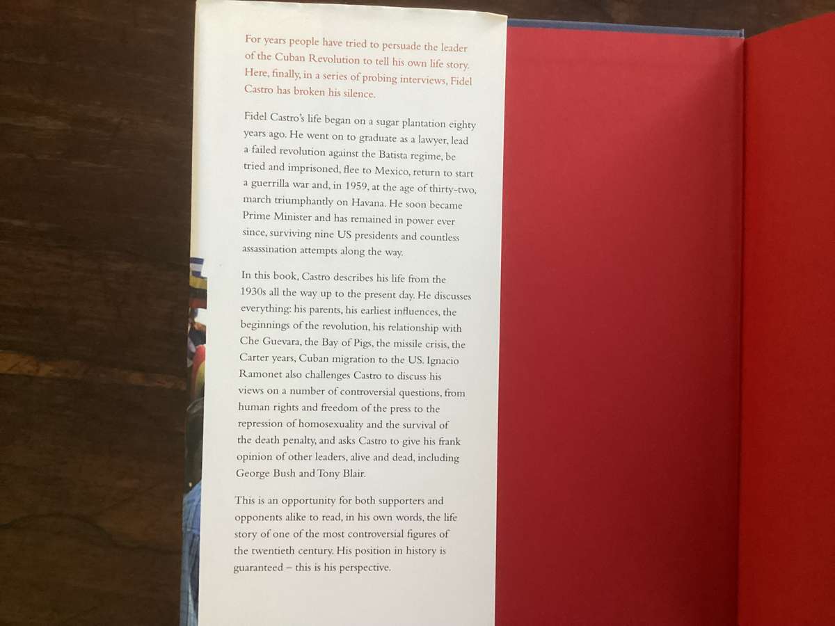 FIDEL CASTRO: My Life. 1st Edition Hardcover, in a Fine condition.