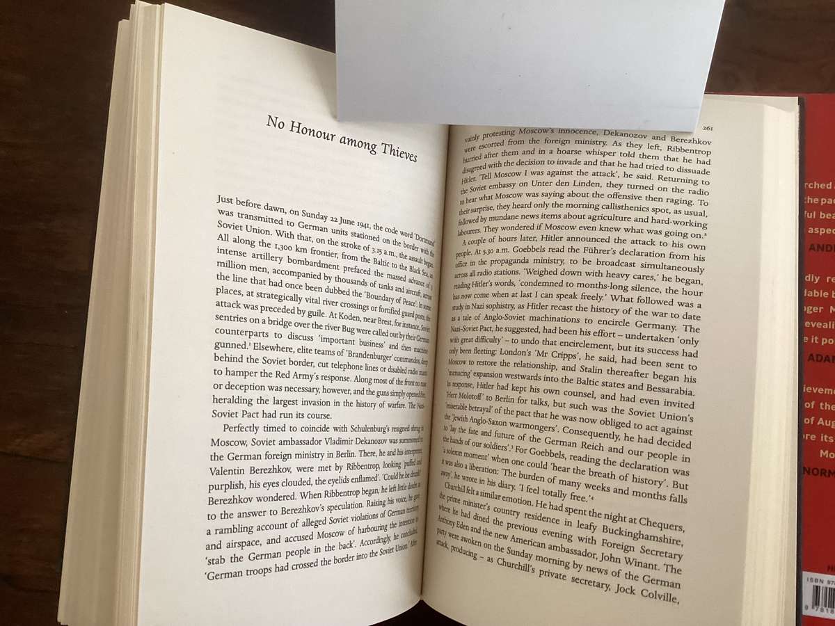 THE DEVILS ALLIANCE. Hitlers pact with Stalin 1939-41. Hardcover, Fine Condition.