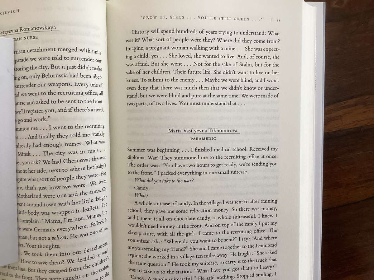 SVETLANA ALEXIEVICH The Unwomanly Face Of War. First Edition, Fine Condition.