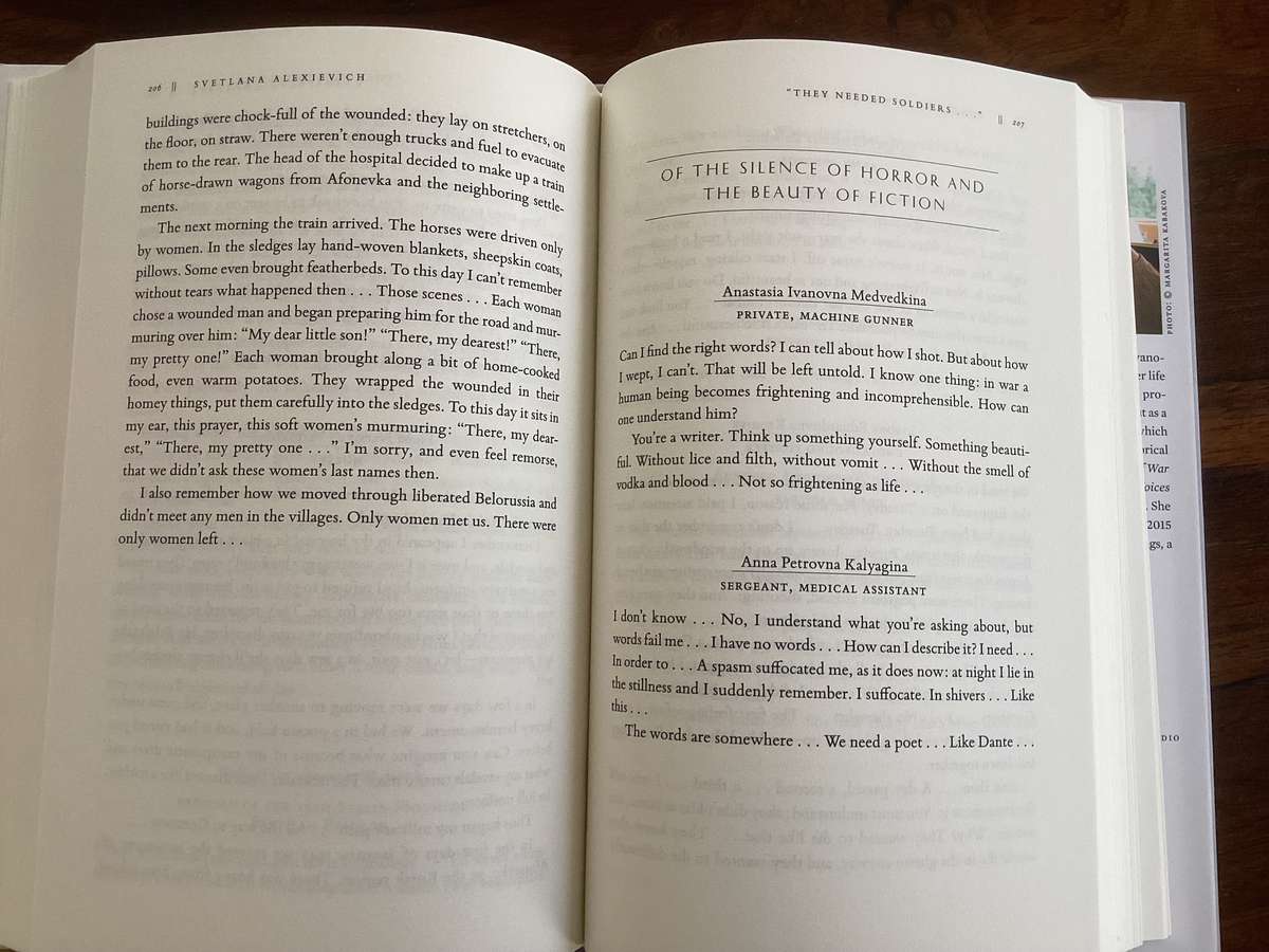 SVETLANA ALEXIEVICH The Unwomanly Face Of War. First Edition, Fine Condition.