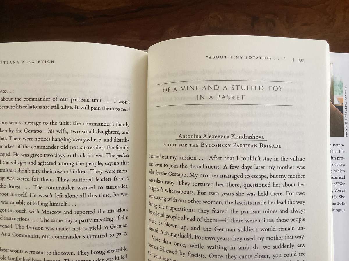 SVETLANA ALEXIEVICH The Unwomanly Face Of War. First Edition, Fine Condition.