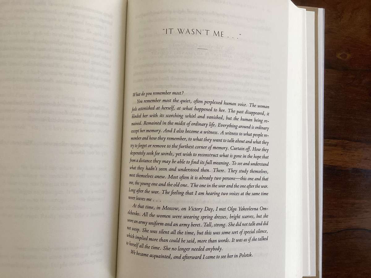 SVETLANA ALEXIEVICH The Unwomanly Face Of War. First Edition, Fine Condition.