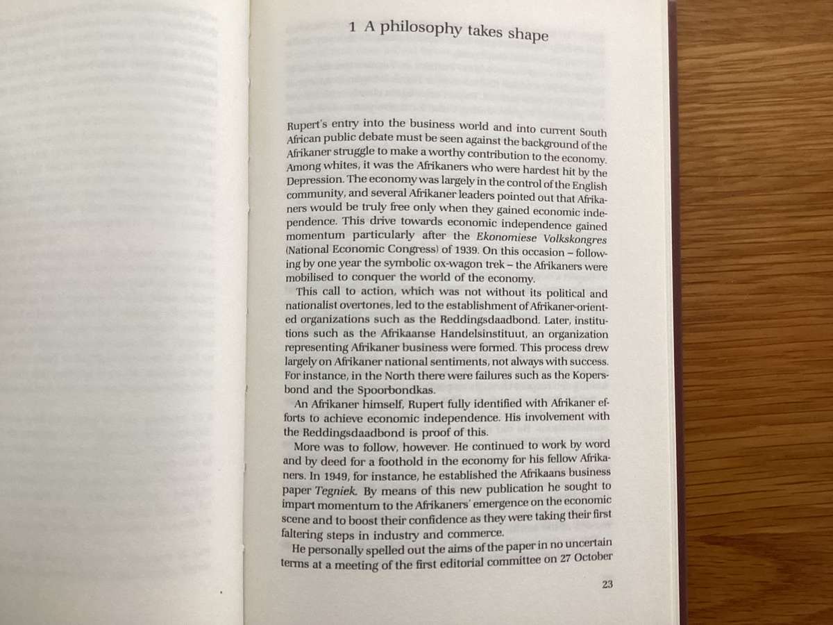 ANTON RUPERT Advocate of Hope. Hardcover in a VGood condition.