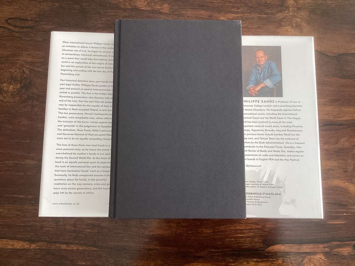 EAST WEST STREET, by Philippe Sands. Hardcover, New Condition.