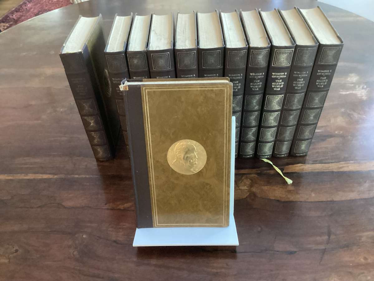 Winston S Churchill. THE SECOND WORLD WAR. Vols I - XII. Heron Books, Faux Leather.
