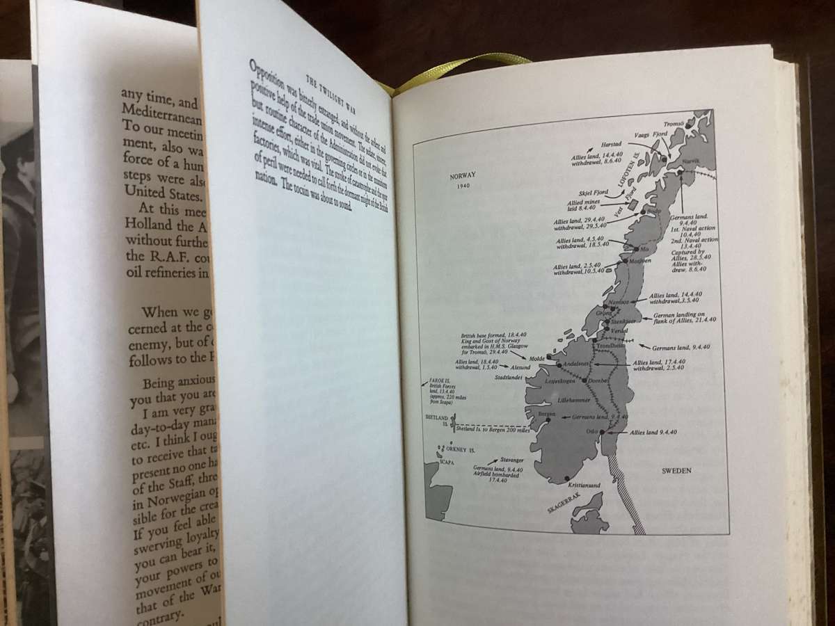 Winston S Churchill. THE SECOND WORLD WAR. Vols I - XII. Heron Books, Faux Leather.