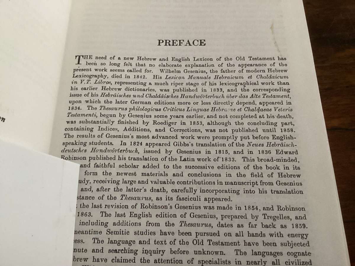 HEBREW ARAMAIC ENGLISH LEXICON. Hardcover in excellent condition.
