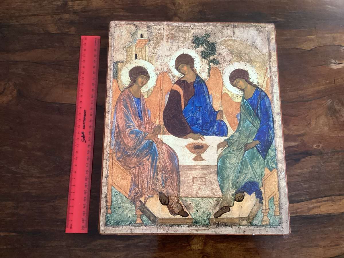 RUSSIAN ICON MOUNTED PRINTS. Purchased in Russia.
